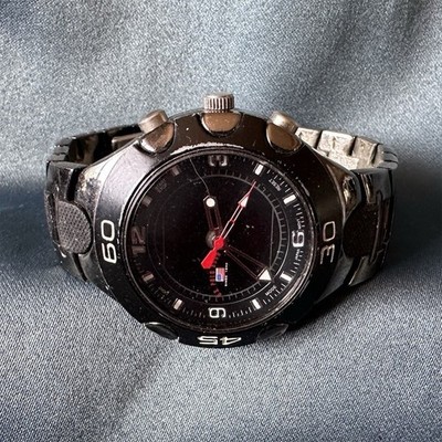 U.S. Polo Assn. Chronograph Quartz Wristwatch Black Stainless Steel Case Men
