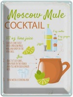 Blechschild 40X30 Cm Moscow Mule Cocktail Recipe Essen Trinken Deko Geschenk Met
