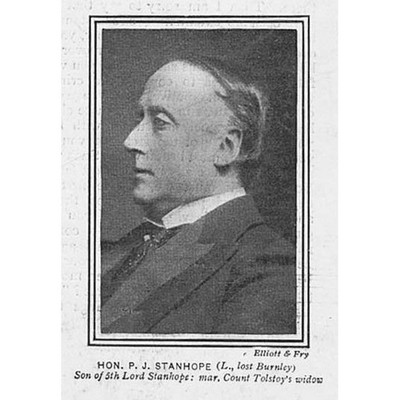 The Hon. Philip James Stanhope MP for Burnley - Antique Print 1900