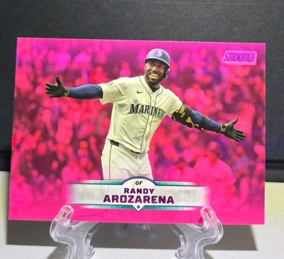 Topps 2025 Stadium Club Pink Parallel Randy Arozarena 170 Mariners MLB