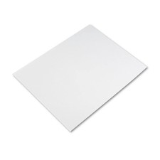 Pacon 22x28 White Railroad Board 25 Sheets Uncoated Easy to Write Recyclabl