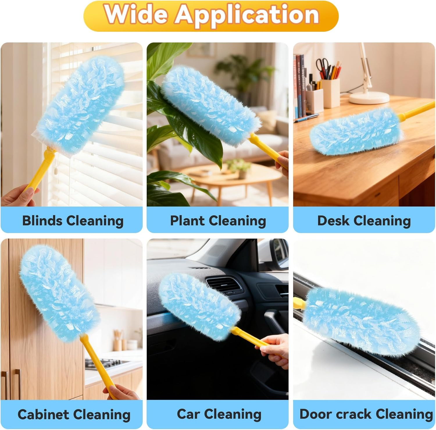 Duster Refills 30 Count - 360 Heavy Duty Disposable Microfiber Dusters with 5X E