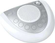 White Noise Machine, Portable Sleep Sound Machine with 24 Soothing Sounds, Timer