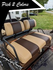 NEW YAMAHA G 2,8,9 Golf Cart Custom Front Rear Seat Covers Combo Staple On