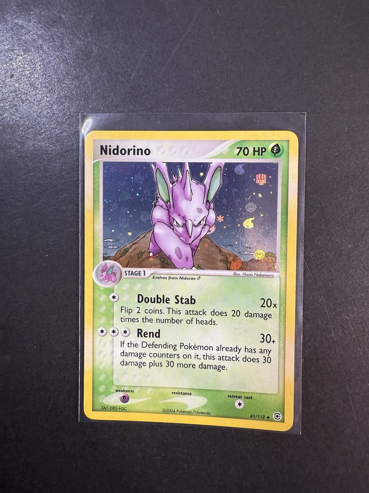 Nidorino 41/112 EX FireRed & LeafGreen Reverse Holo Pokemon TCG 2004 - MINT