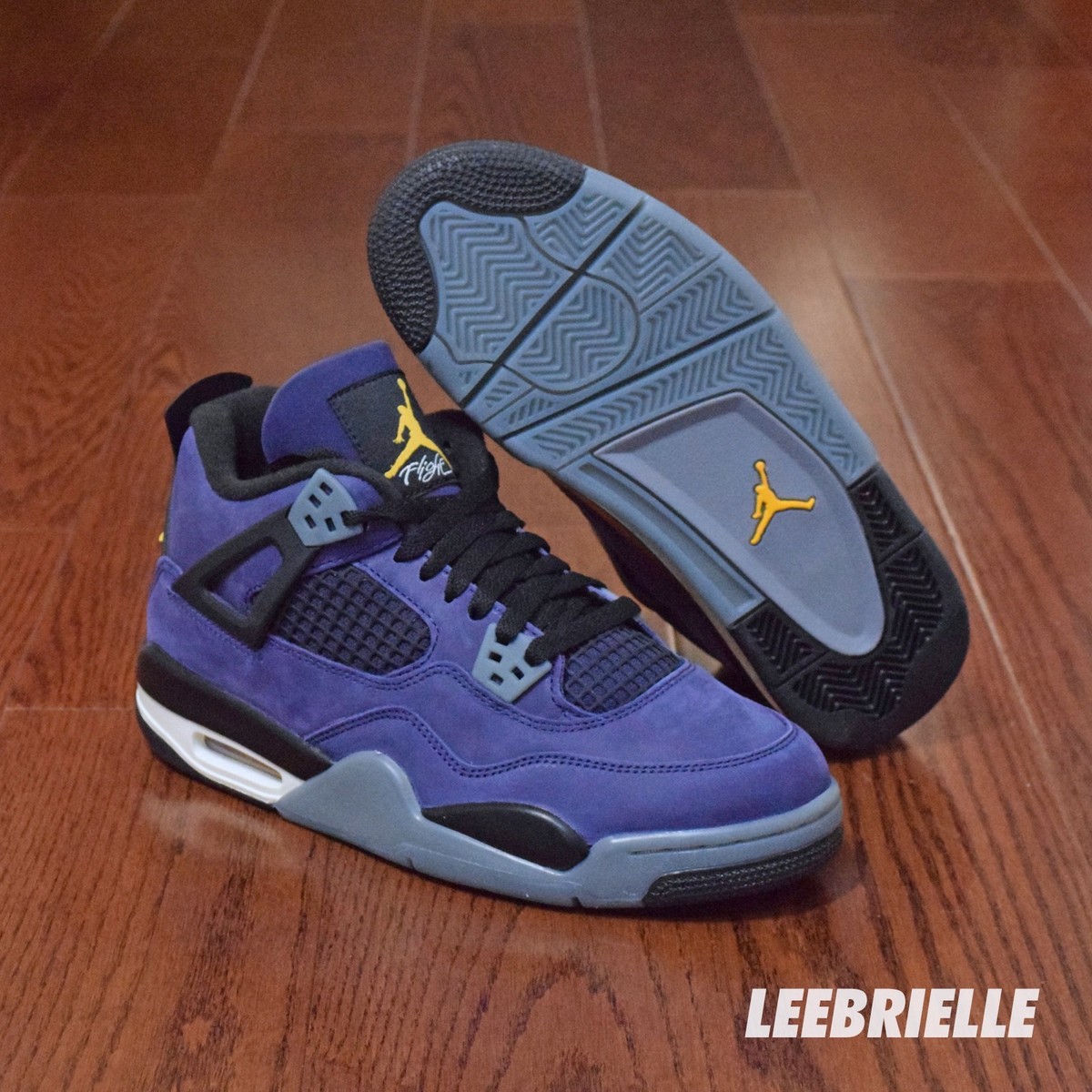 GS Kids Size 7 - AIR JORDAN 4 RETRO OG LAKERS PURPLE IB4171-500 | eBay