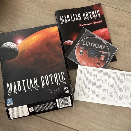 Martian Gothic Unification Vintage IBM PC computer game Big Box CD Clean CIB