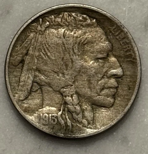 1913-P Buffalo Nickel - F - Fine