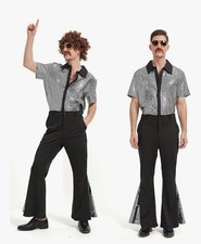 Ezuwail Men's 70s Disco Outfit Costume M 5