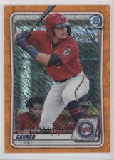 2020 Bowman Chrome Prospects Orange Shimmer Refractor /25 Keoni Cavaco 0d4