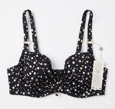 Dorina Ladies Bra Polka Dot Printed Women Comfortable Bra UK 36D EU 80D