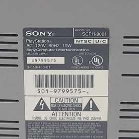 Sony PlayStation 1 PS1 Console Only Model SCPH-9001 Vintage Retro Gaming System