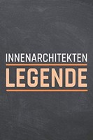 Notizbuch Innenarchitekt Punktraster 110 Seiten A5 Lustig, Skizzenbuch