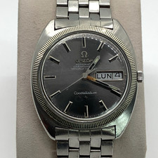 Vintage Omega Constellation Day Date Fluted Bezel Automatic Watch, Working