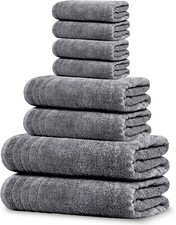 Towel set with 8 towels 100 cotton, lightweight design