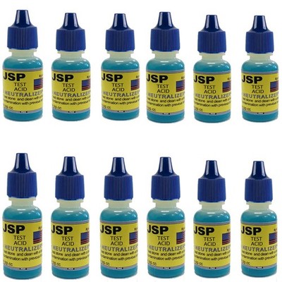 12 PC Gold Silver Test Acid Neutralizer 1/2 oz Bottle Solution Stone Cleaner