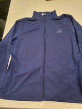 Adidas Full-Zip Track Jacket - Adult L - Navy Blue