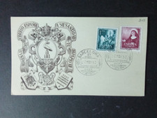 CONGRESO EUCARISTICO Barcelona 1952, Tarjeta Postal Especial, Ed. 1116/17