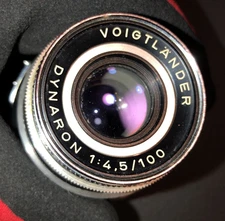 [German] Voigtlander Prominent 1:4,5/100mm Metal Film/Analog Objektiv [Exc+]
