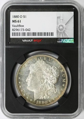 1880-O $1 Morgan Dollar NGC VaultBox MS61