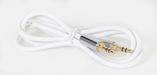 6ft Mobile 3.5mm Stereo Audio Cable - Gold Plated - Male to Male White Aux Cord