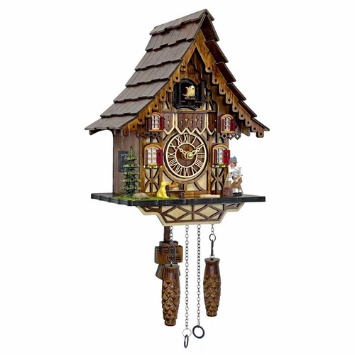 Cuckoo Clock for Wall Art: 12 Melodies, Volume Control, Night Mode, Germany S...