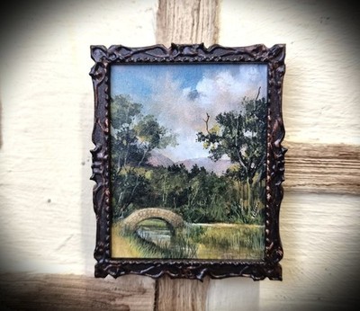 Andrew Nicholls 1:12 Scale Hand Painted Landscape - Artisan Dollhouse Miniature