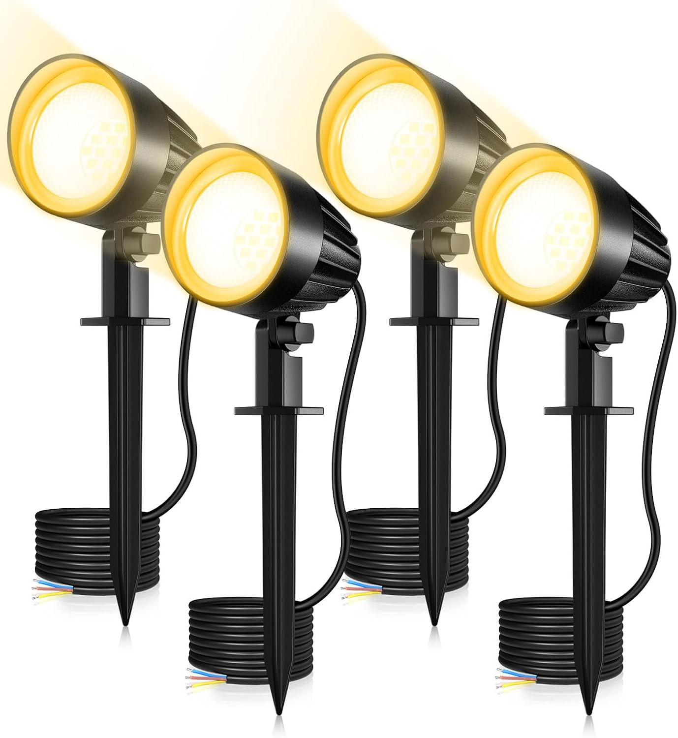 Faretti LED Giardino 9W Set da 4 | Crea l'Atmosfera Perfetta all'Esterno