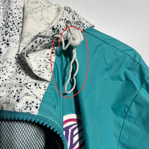 Tipsy Elves Windbreaker Jacket Hooded Adult Large Colorful Retro Full Zip - Picture 8 of 9