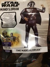 Star Wars Mandalorian Costume Kids Child Sz Medium 8 Dress Up Jumpsuit 3D Mask
