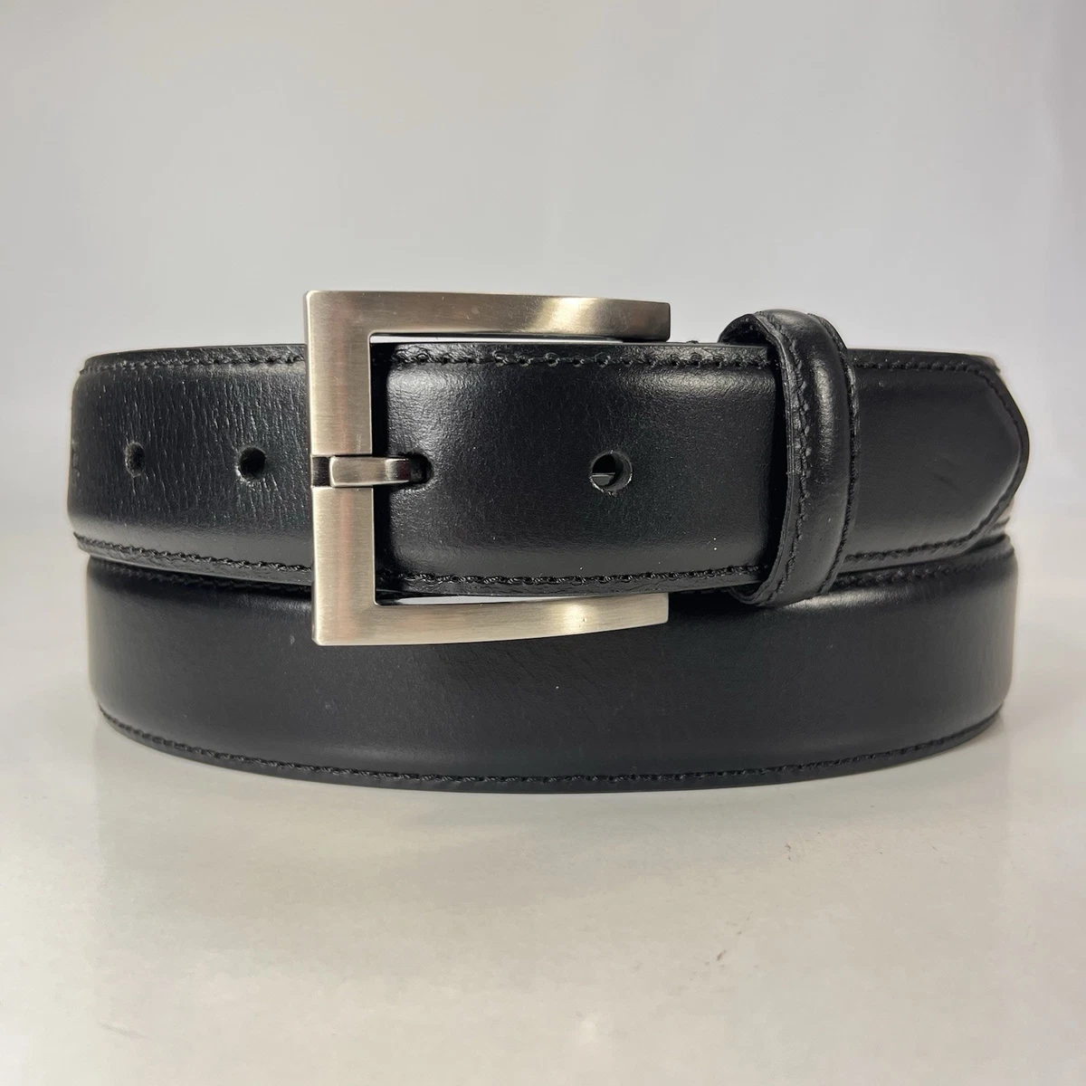 KENNETH COLE Belt Large Distressed Buckle Calfskin Leather S Awearness Kenneth Cole Feather Edge Reversible Compression  main image 3