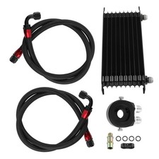 Universal 10 Row Engine Oil Cooler Kit 10AN Swivel Hose Ends Accessoires Kit