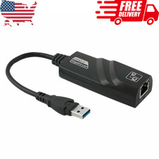USB 3.0 to 10/100/1000 Mbps Gigabit RJ45 Ethernet Network LAN Adapter for PC Mac