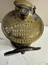 The Baldwin Lamp Vintage Miners Carbide Lamp Pat 1900 Copper Mining