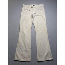 Polo Jeans Co Ralph Lauren Pants Women 6 Cream vintage Y2K Flare Cargo