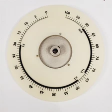 Tuning Dial Disc & Hub from Collins 30S-1 RF Amplifier Collins 544-6953-002