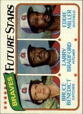 1980 Topps #675 Bruce Benedict/Larry Bradford RC/Eddie Miller - NM