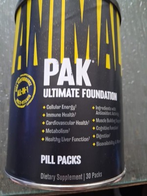 	Animal Pak Multivitamin for Men & Women Daily Supplement Pack 30 Count	