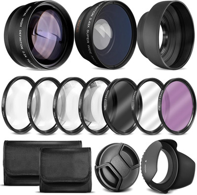 Ultra Deluxe Lens Kit for Canon EOS M50 Mark II with 55-200Mm, Fujifilm XT-200 w