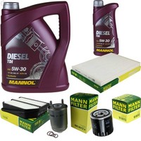 MANN-FILTER Inspektionspaket Mannol 6L Diesel Tdi 5W-30 FüR Suzuki Grand Vitara