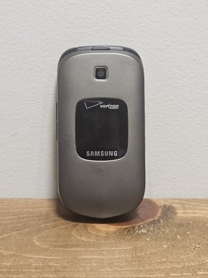 Vintage Samsung Gusto 2 Flip Phone Verizon Network Black Cellular Phone