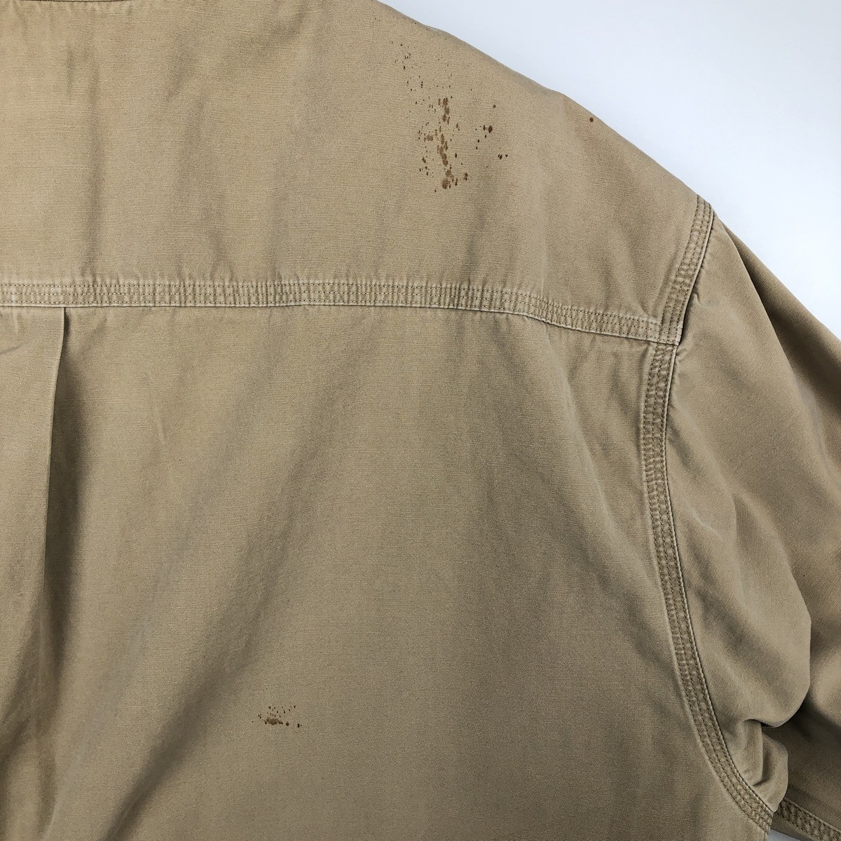 Used Carhartt long-sleeved button-down work shirt men's size XL thumbnail 11