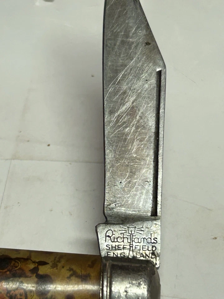 Richlands Sheffield R.C.M.P. Navaja de bolsillo de hoja vintage Foto 3 de 4