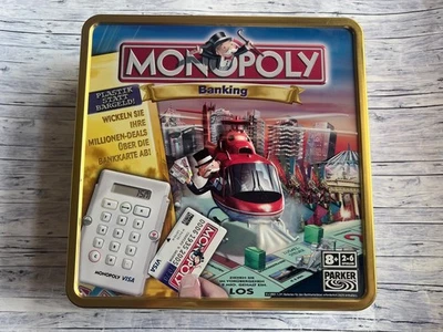 MONOPOLY Banking - in Blechdose / Blechbox - 100% vollzählig - Bild 1 von 4