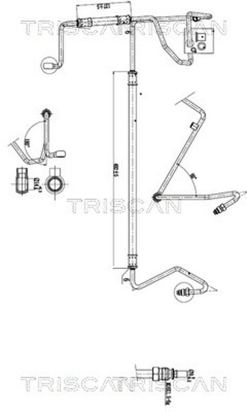 Triscan Hydraulikschlauch Lenkung 8516 29052 FüR VW Lupo 1 6X1 6E1 Polo 6N2 Seat-image