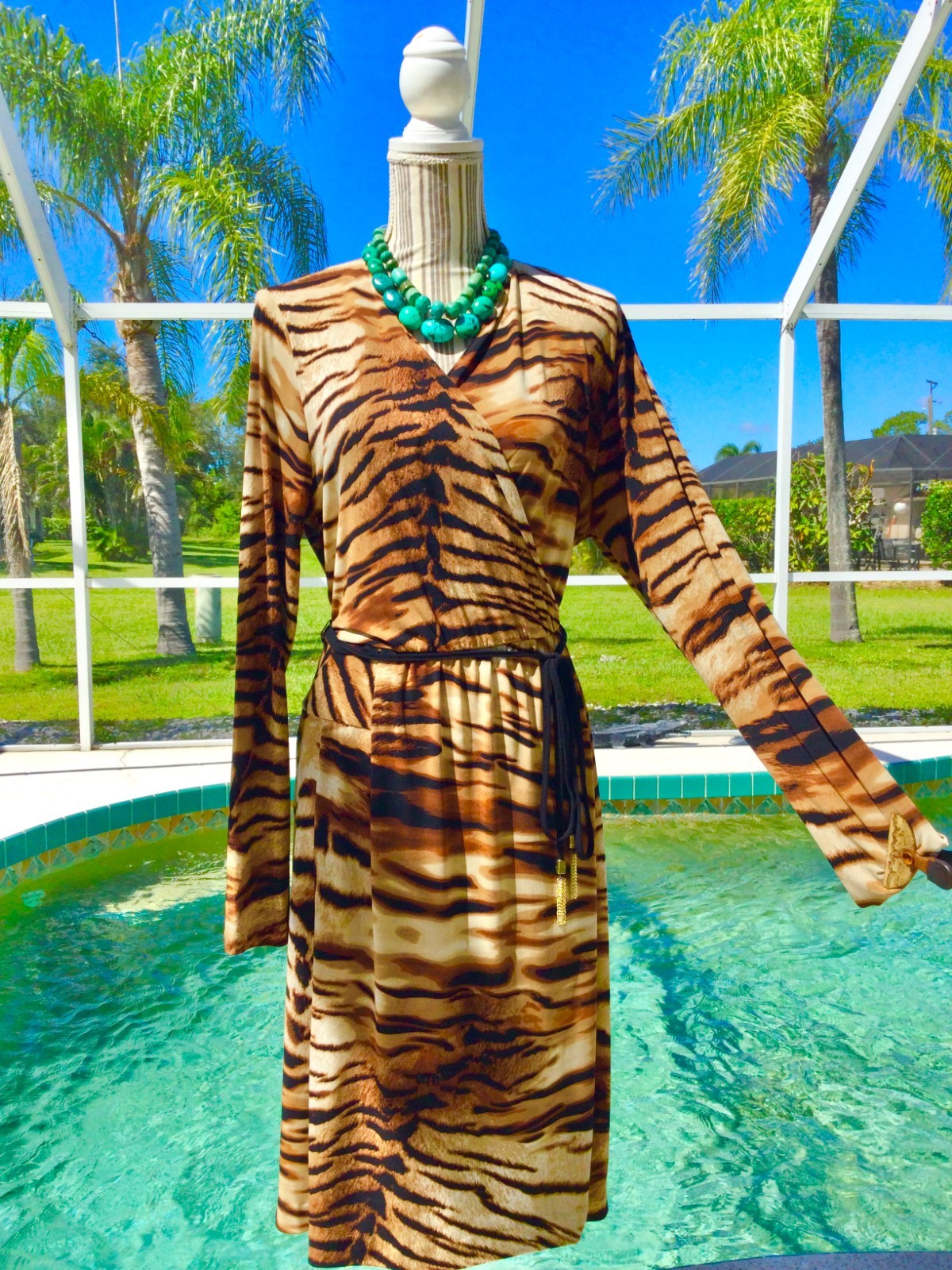 ROZ ALI Bright Multi-Colored  DRAMATIC Design/ Be… - image 20