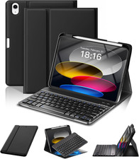 iPad A16 11th 10th Generation Case with Keyboard Wireless Detachable Folio Case