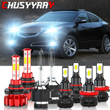 For Acura ZDX 2010-2013 -Front LED HID Headlights DRL fog Light Bulbs Kit Oty 8