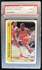 1986-87 Fleer Michael Jordan Stickers Rookie RC #8 Bulls PSA 9 ST
