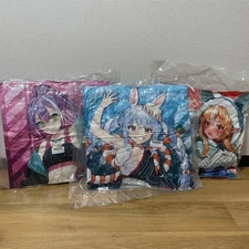 Hololive Collab Cushion Set 3 pcs Street Fighter Towa & Pekora Used